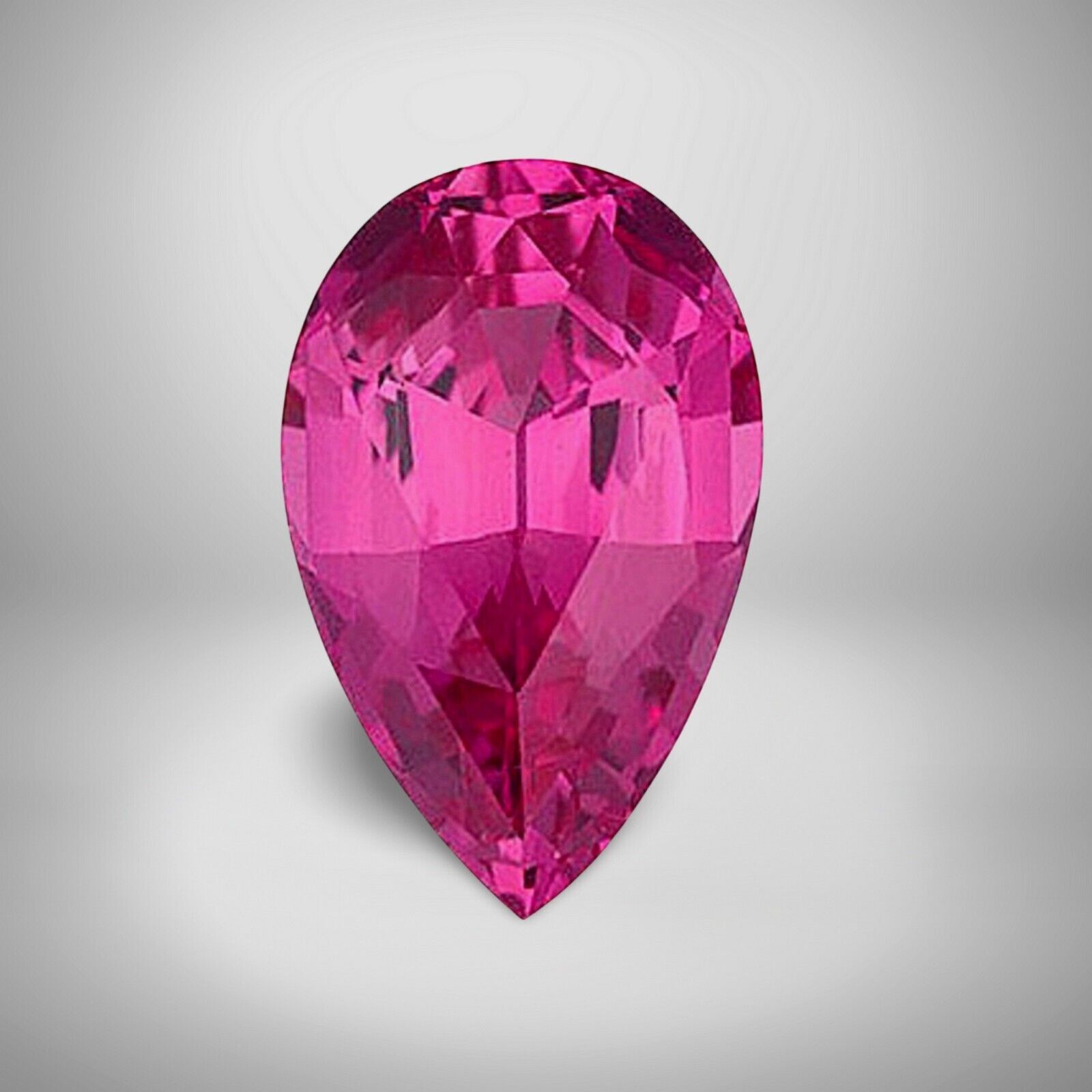 Rubellite Tourmaline Pear Cut Gemstone 0.60 Cts – 6×4 mm VVS Loose Gem