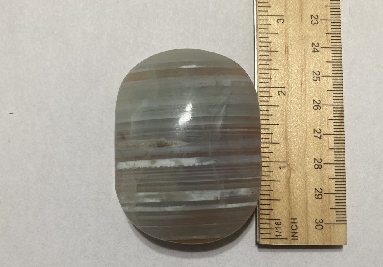 92G Banded Agate Multicolor Crystal Stone Quartz Crystal Large Mineral Specimen