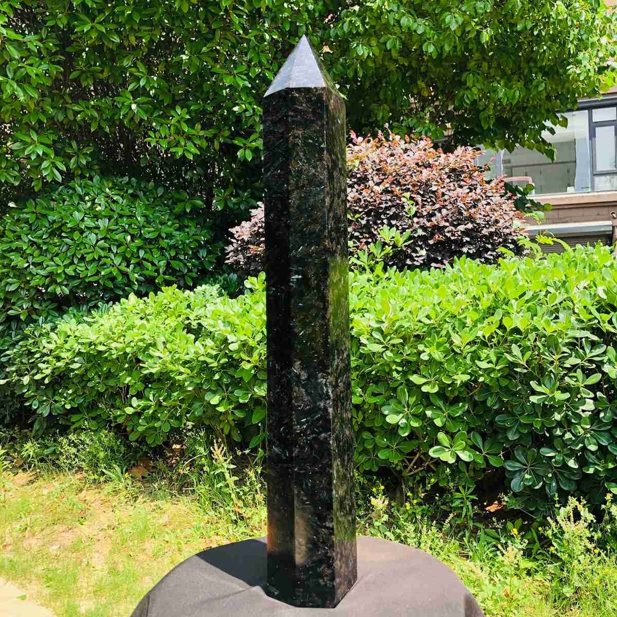 14.21LB Natural Fireworks Stone Obelisk Quartz Tower Crystal Wand Point Healing