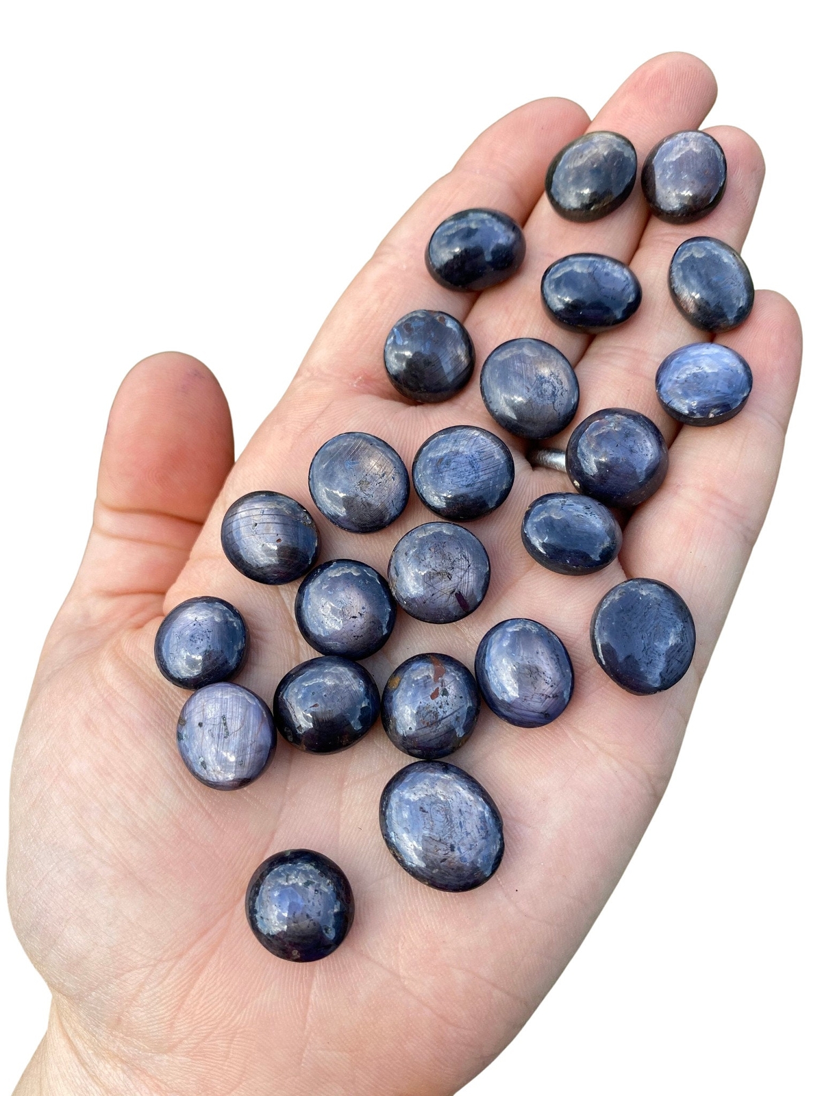 Blue Sapphire Tumbled Stone (Grade AAA) Natural Blue Sapphire from India