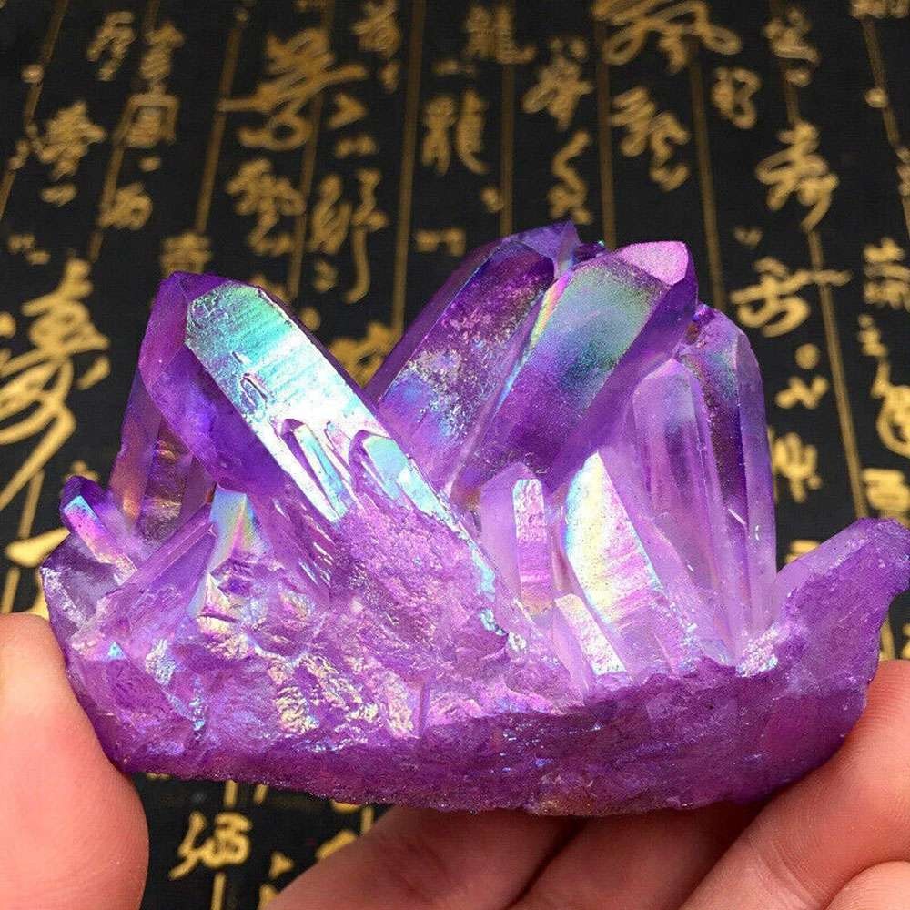 50g Raw Amethyst Crystal Quartz Cluster Specimens Healing Reiki Ornaments