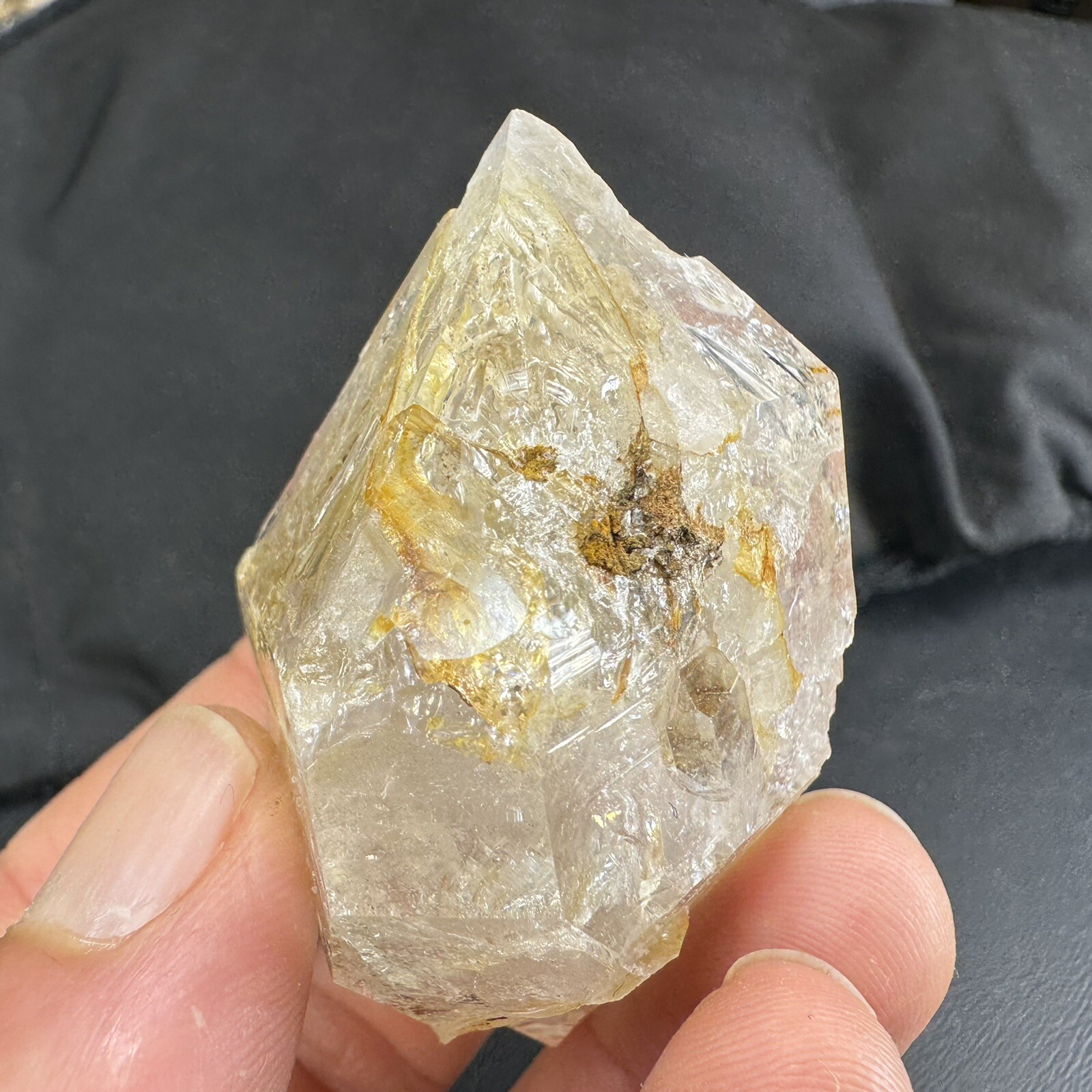 Herkimer Diamond Quartz Crystal Point / from New York