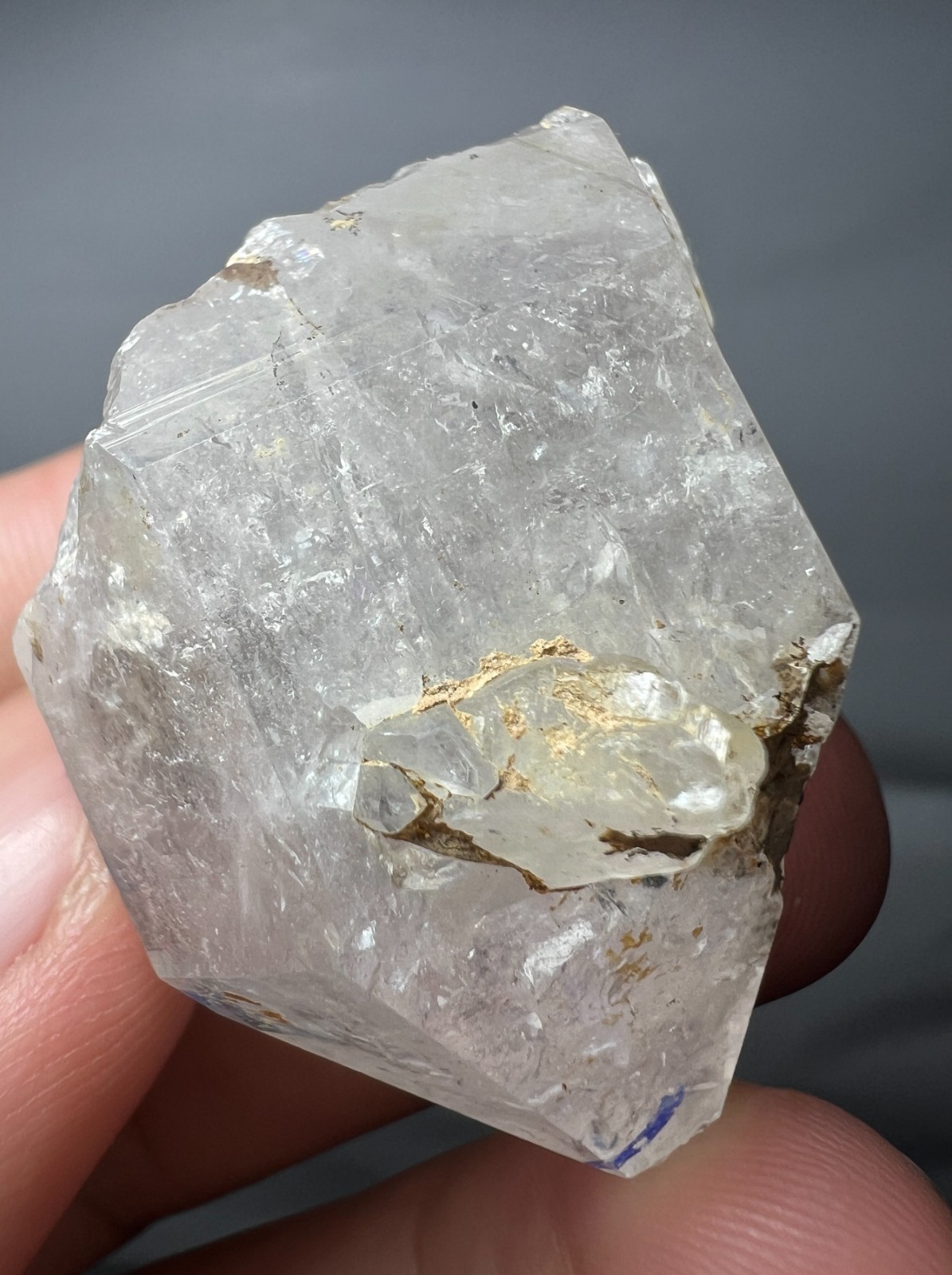 188 Ct Rare! Enhydro Quartz Crystal | Fast Moving water Bubble from Pakistan