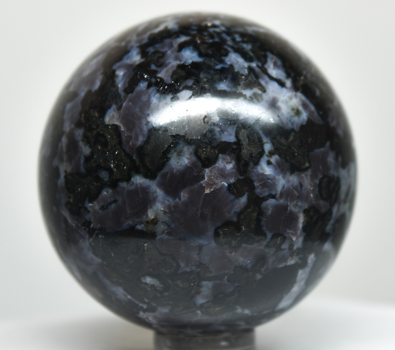 49mm Indigo Gabbro Sphere Polished Natural Gemstone Crystal Mineral – Madagascar
