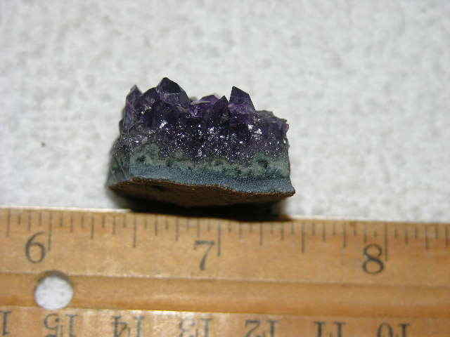 Amethyst crystal cluster grape jelly saturation smaller jewelry-sized 1″ K86