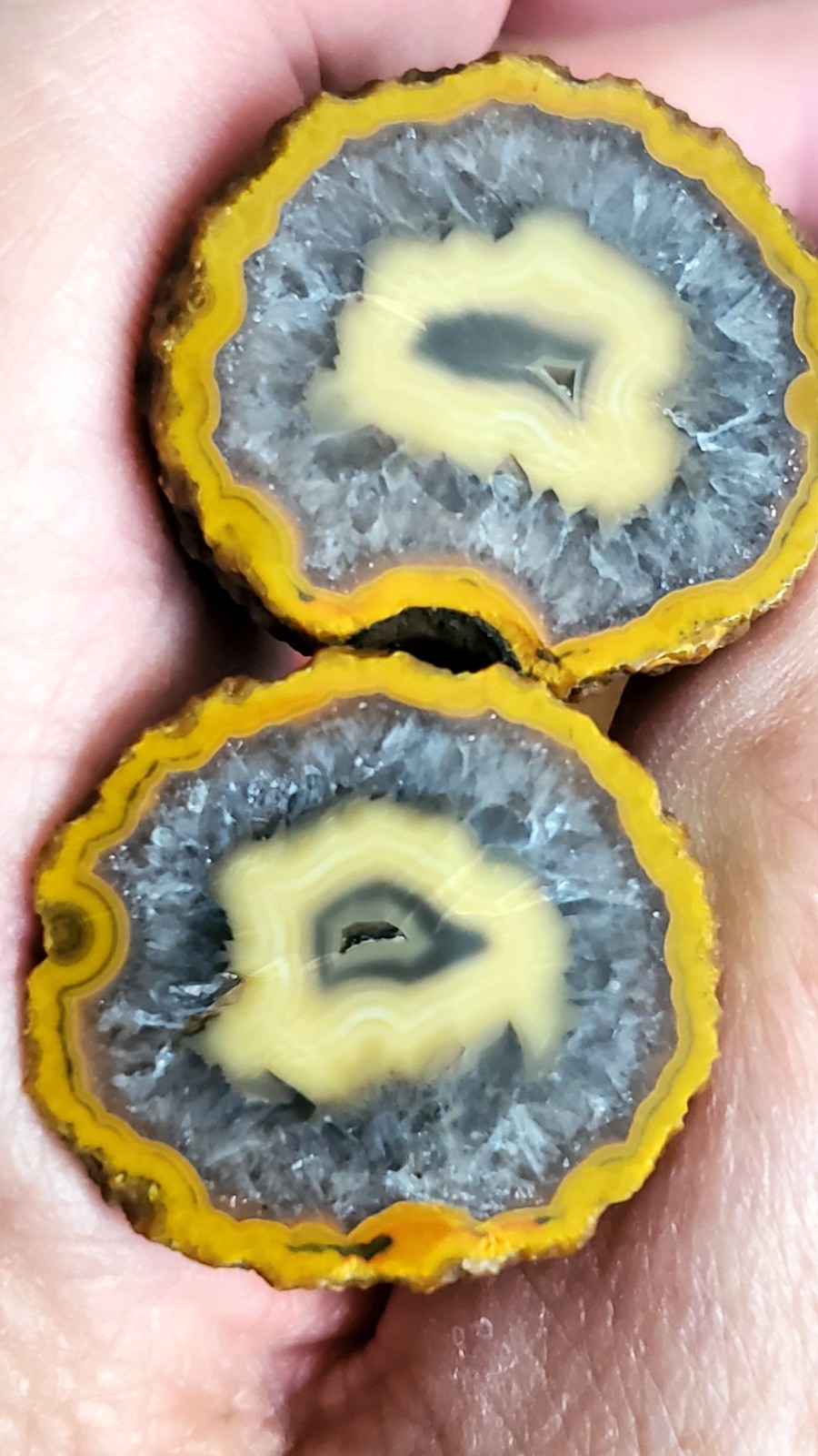 1.2 Oz Chinese Warring States Red Agate Pair (Face Polished)