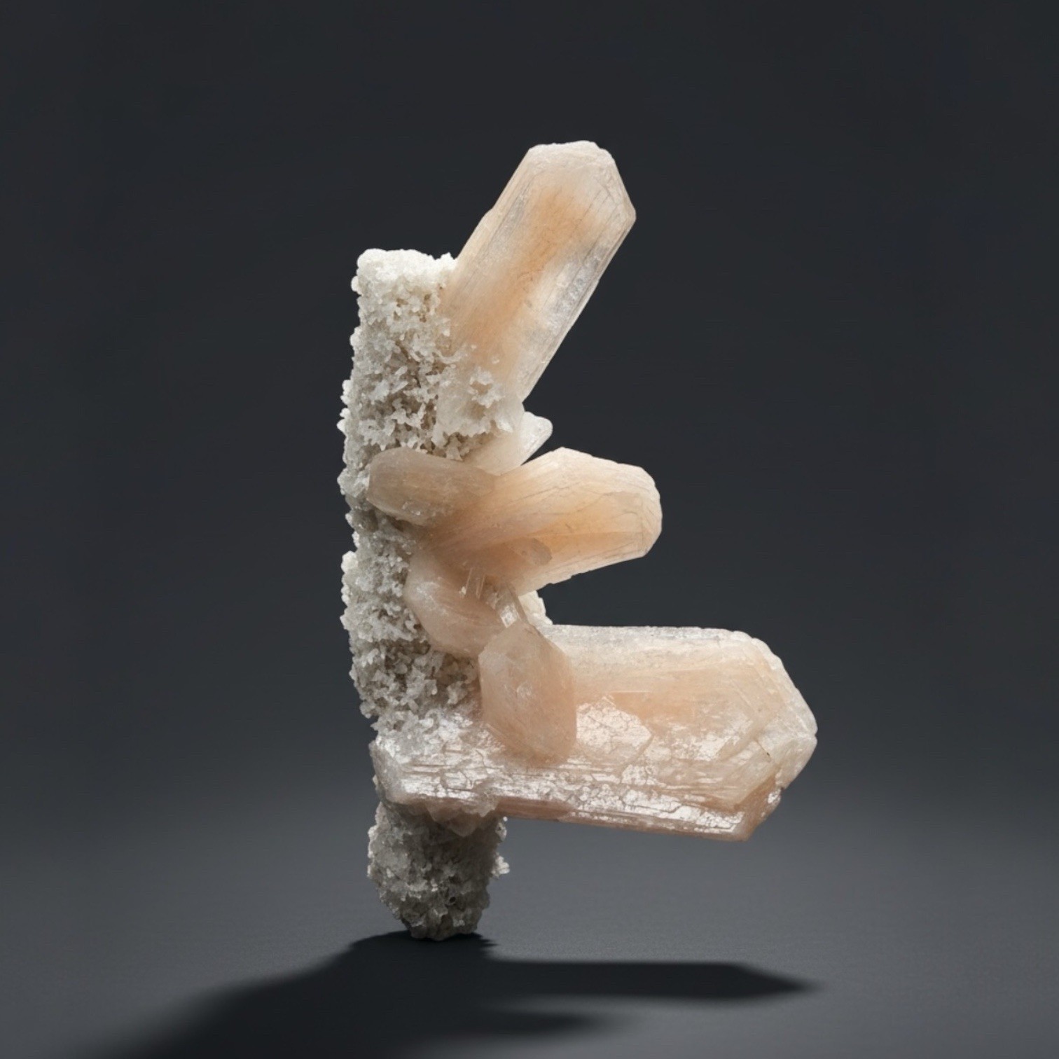 Gemmy Stilbite Crystals on Volcanic Stalactite | Deccan Traps, Maharashtra India