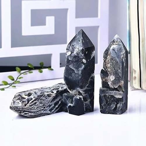 Black Sphalerite Obelisk Sphalerite Tower Healing Crystal Gift for Love 1pc