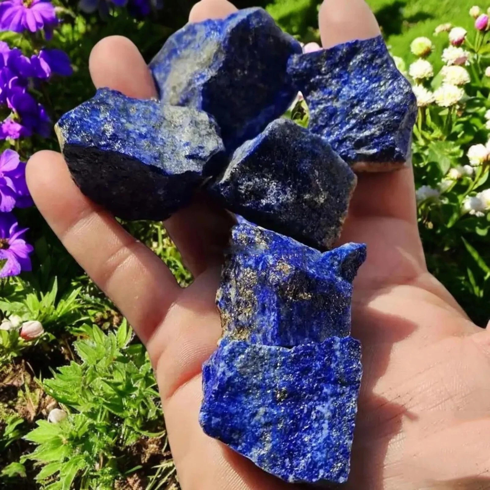 3-5cm Raw Rough Lapis Lazuli Healing Crystal Chunks Mineral Rocks Specimen DIY