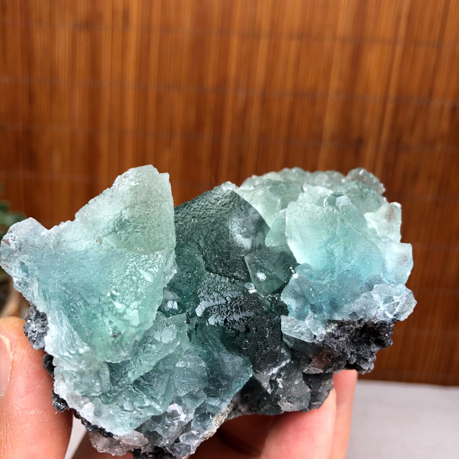 75-55-50mm Rare Natural Green Calcite fluorite Mineral Specimen 265g A6119