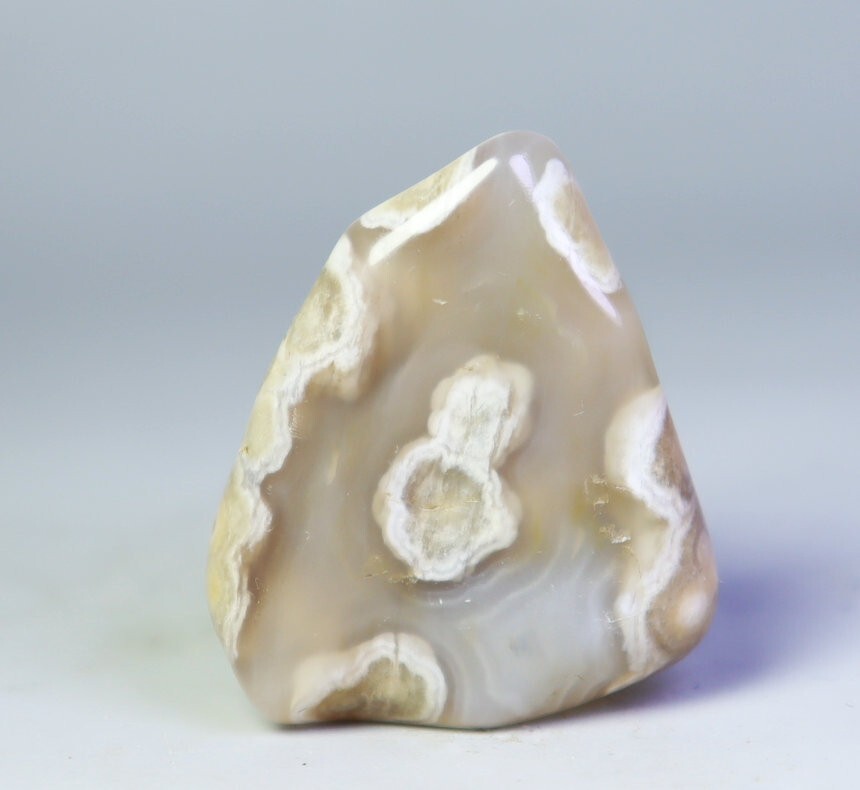 Natural Ocean Jasper Agate Quartz Crystal Round Pendant Reiki Stone Mineral