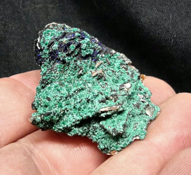 39mm AZURITE with MALACHITE from Mibladen, Khénifra, Morocco