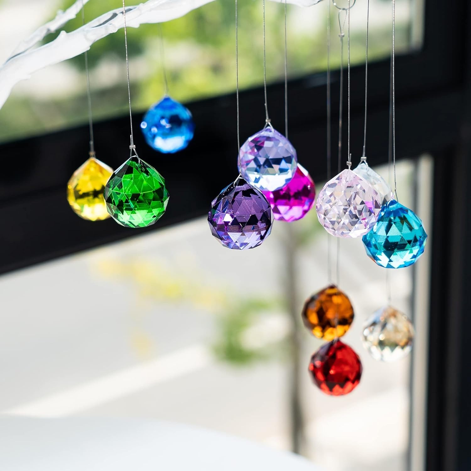 Faceted Crystal Feng Shui Decor, 20mm, 12pc