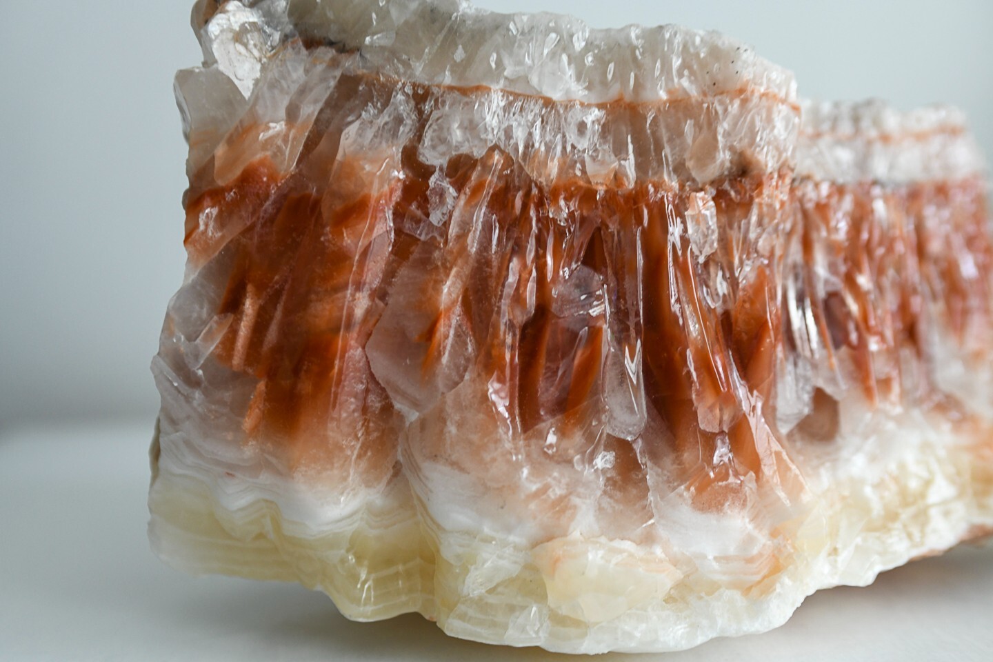 Multicolored Pink Calcite Crystal Mineral Gemstone Medium Natural Rock Specimen