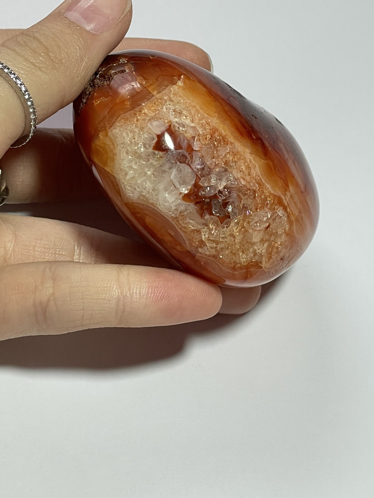 Genuine Natural Carnelian Puffy Heart Shaped