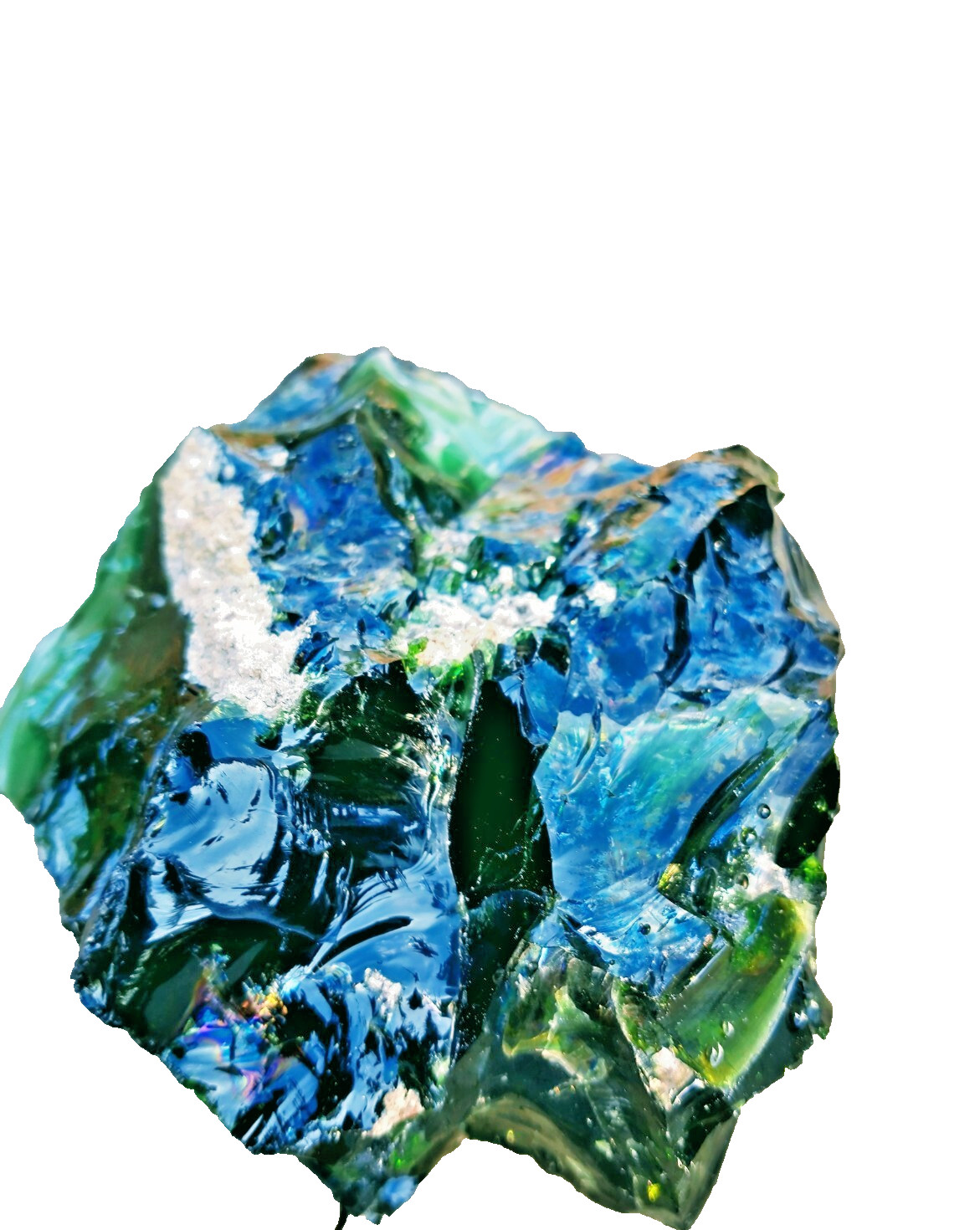 485g Monatomic Andara – Matrix Green & Multi-Color – High Vibration Master Gem