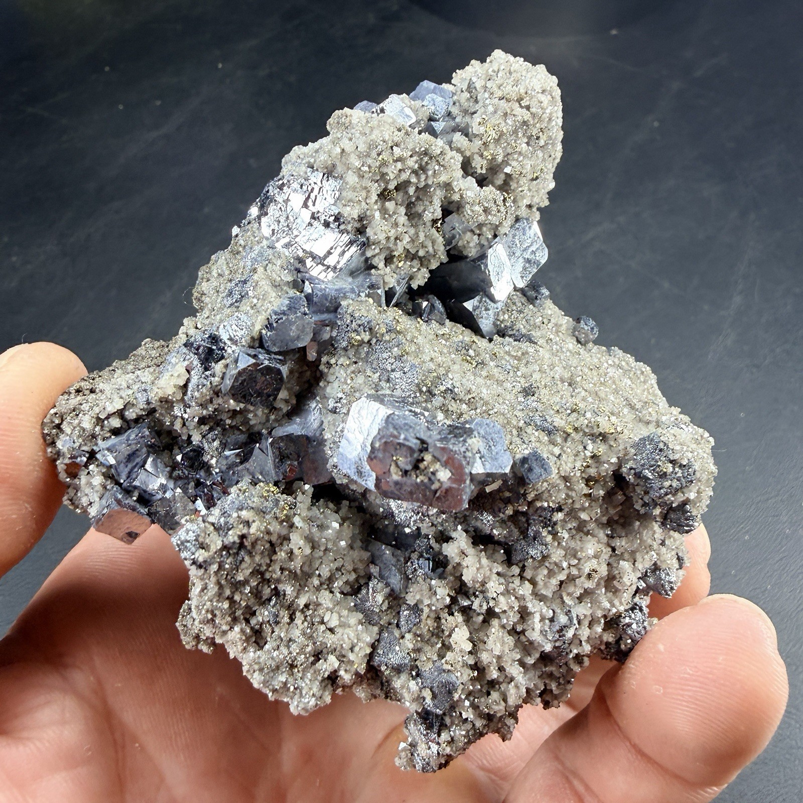 Galena Chalcopyrite Dolomite Crystal Combo / Missouri *Video*