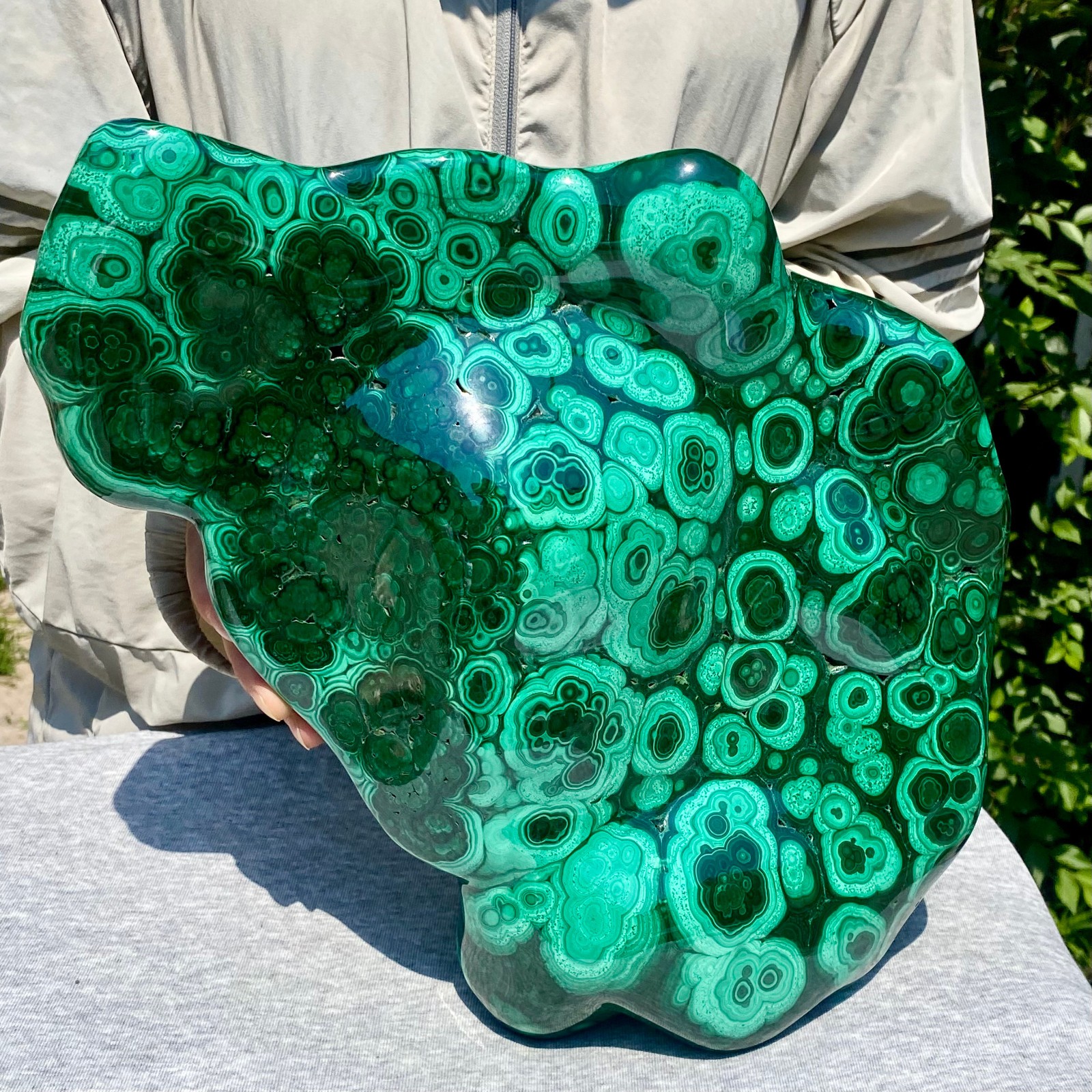 27.97LB Natural Polished Malachite Mineral freeform specimen Reiki Stone