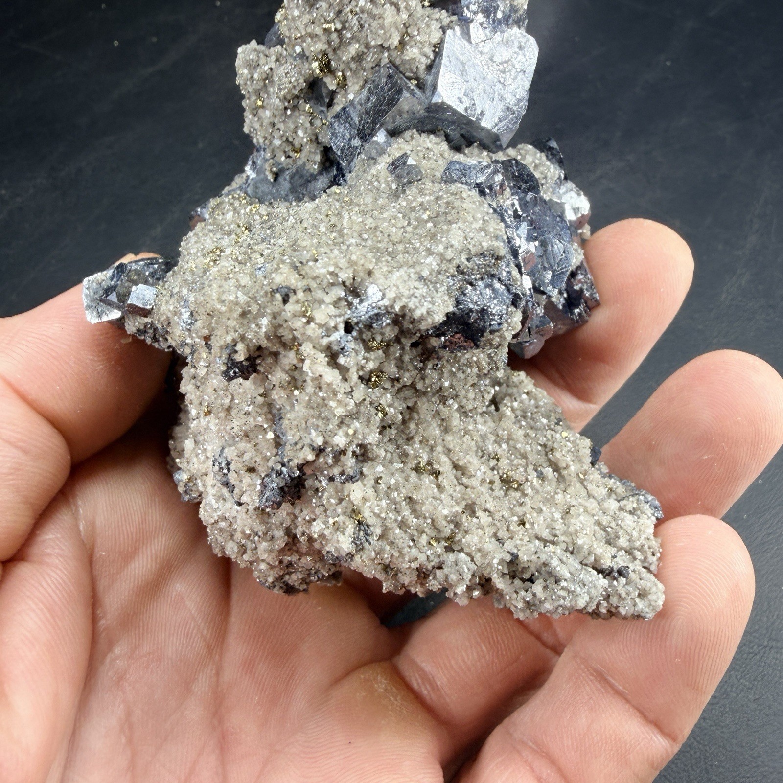 Galena Chalcopyrite Dolomite Crystal Combo / Missouri *Video*