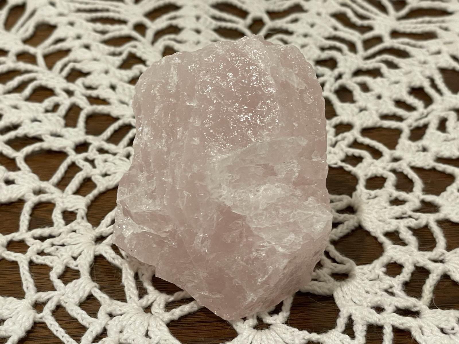 Rose Quartz “Raw” 3 X 2 1/2 Inch