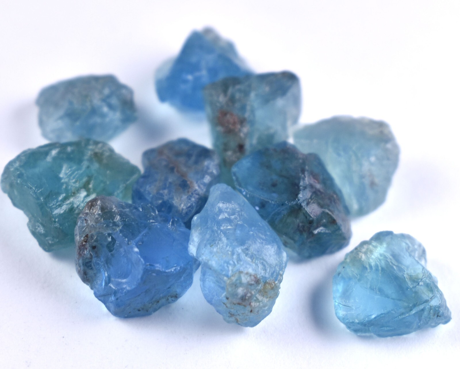 Bulk Lot of Natural Blue Apatite Loose Rough Crystal Energy Stones 86.00 Ct