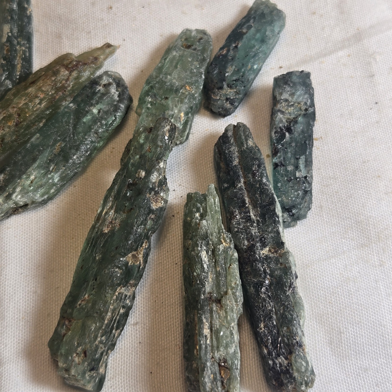 Top A Grade Ultra Rare Green Kyanite Rough From Tanzania 1/4 Pound Lot