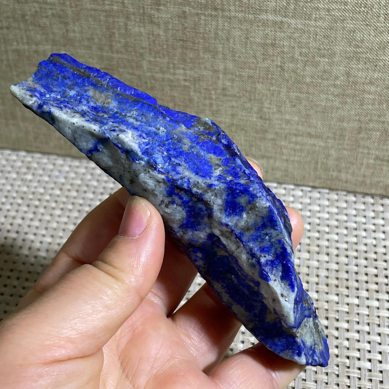 146g Lapis Lazuli Freeform Rough Tumble Healing Crystal Specimen Stone