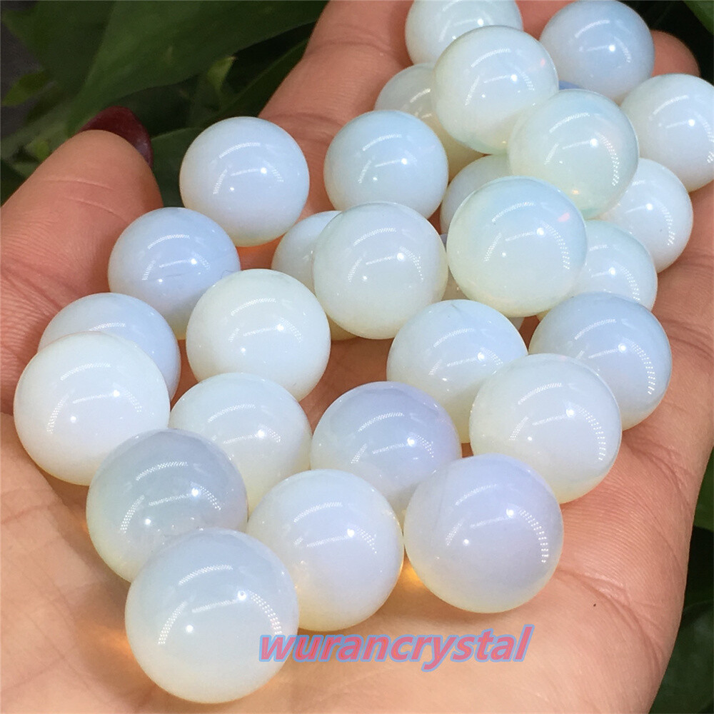 Top Opalite Gem Ball Quartz crystal skull reiki Healing Sphere Decor point 50pcs