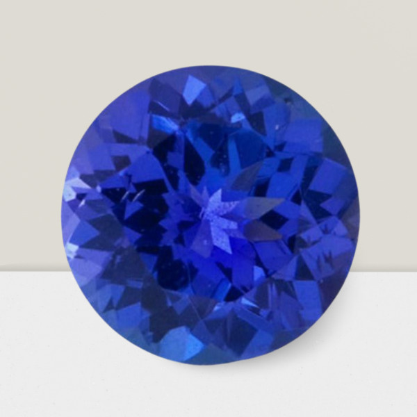 Tanzanite Round Cut Gemstone 5.1 Cts – 12 mm Lustrous Loose Gem