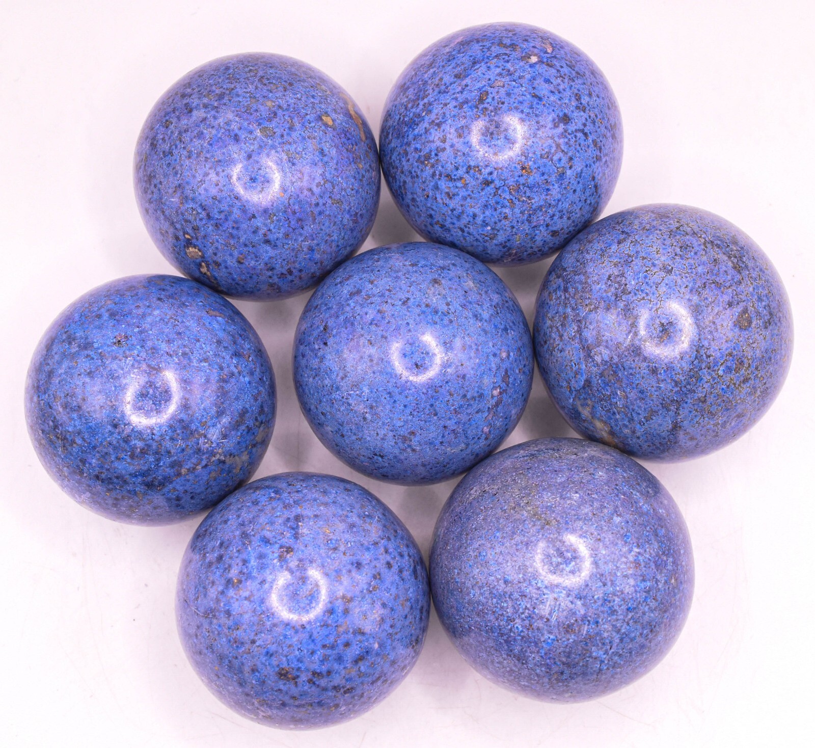 2″ Blue Dumortierite Sphere Polished Natural Gemstone Crystal Mineral Peru (1PC)
