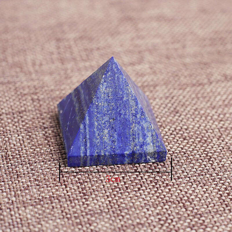 Natural Lapis Lazuli Quartz Crystal Orgonite Energy Pyramid Chakra Healing Stone