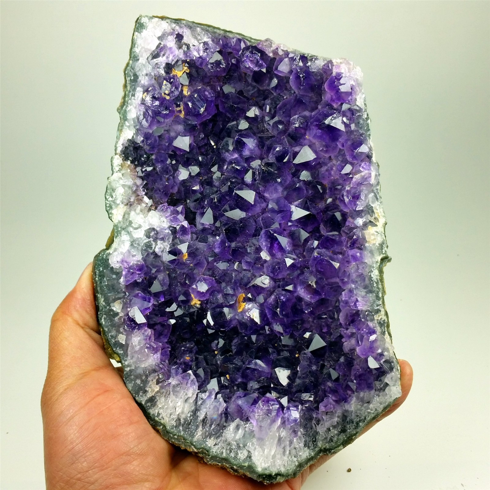 7.0″ URUGUAYAN AMETHYST GEODE DEEP PURPLE Healing Specimen A162