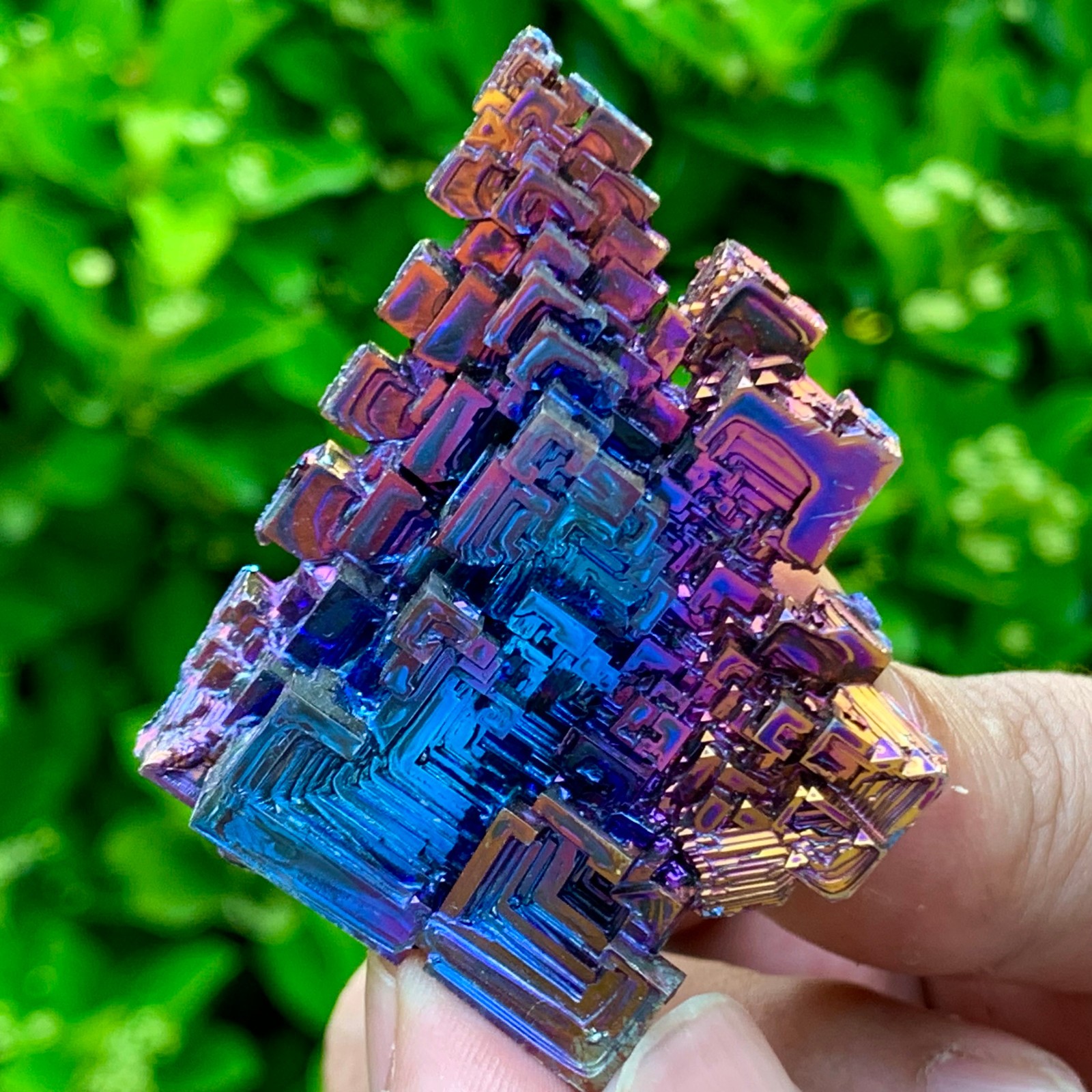 45G ram Bismuth rainbow crystal elementBi gemstone Mineral specimen healing