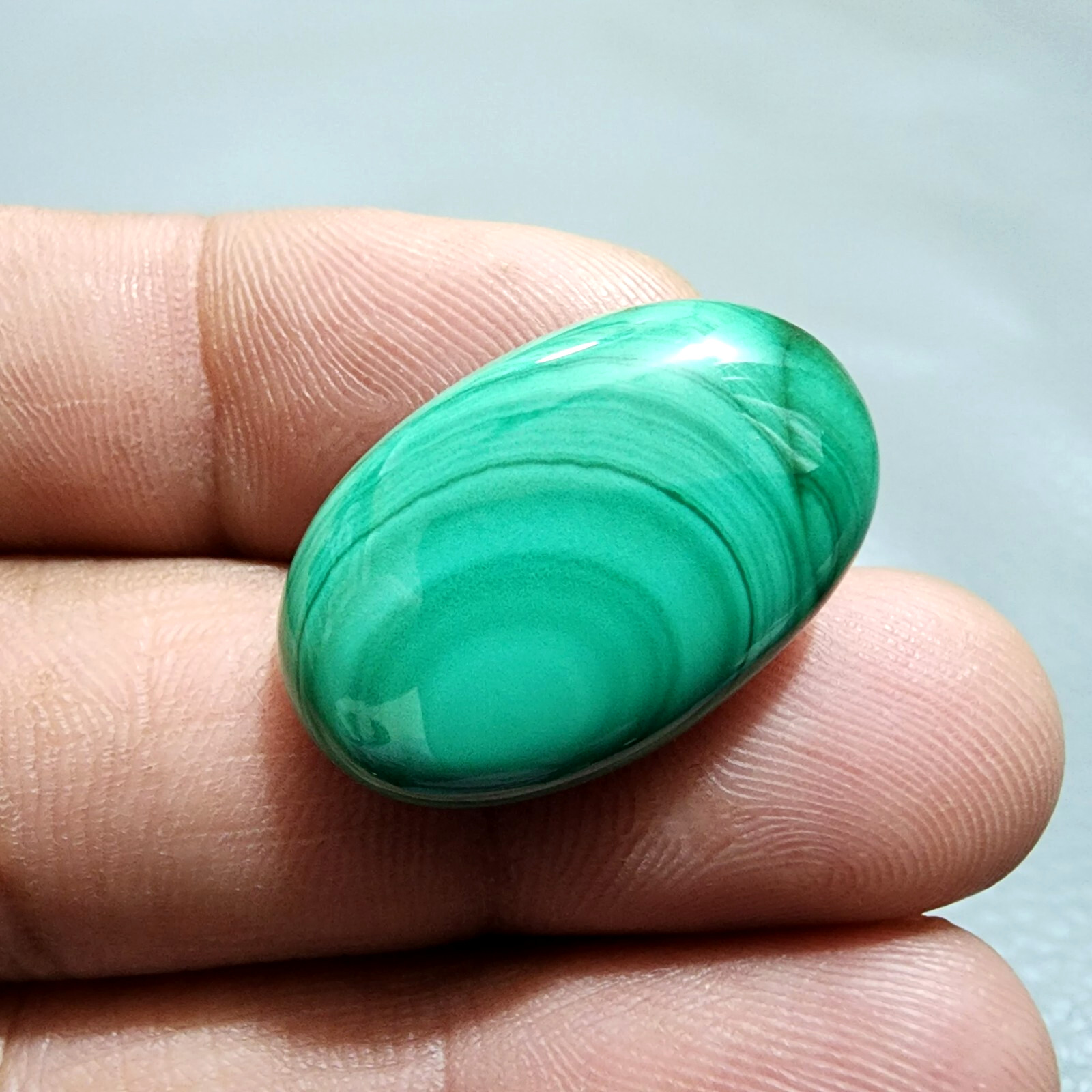 Attractive Designer Green Malachite Oval Shape Gemstone Cabochon Jewelry 32 Crt