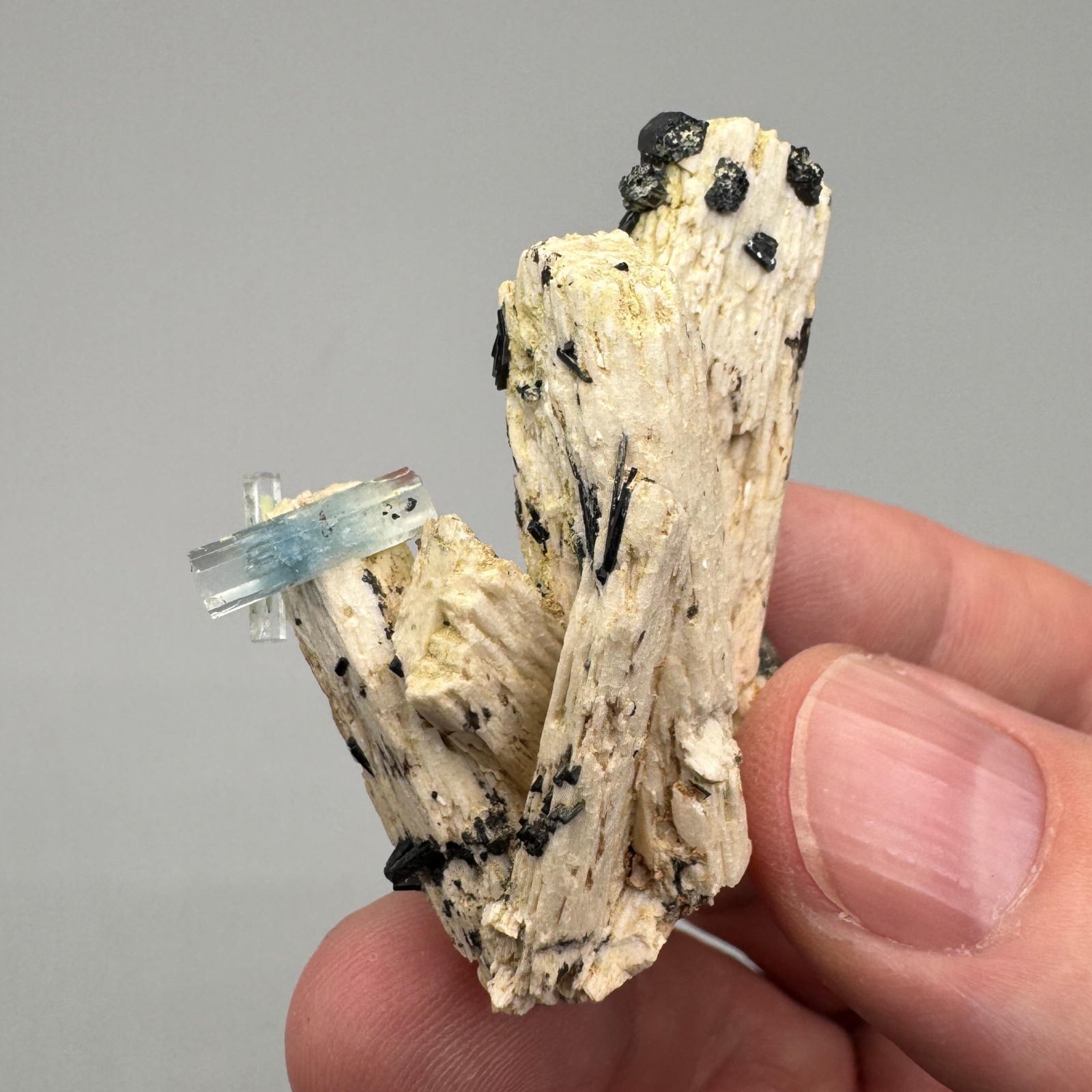 Aquamarine, Feldspar Combo from Erongo, Namibia – Fine Mineral Specimen