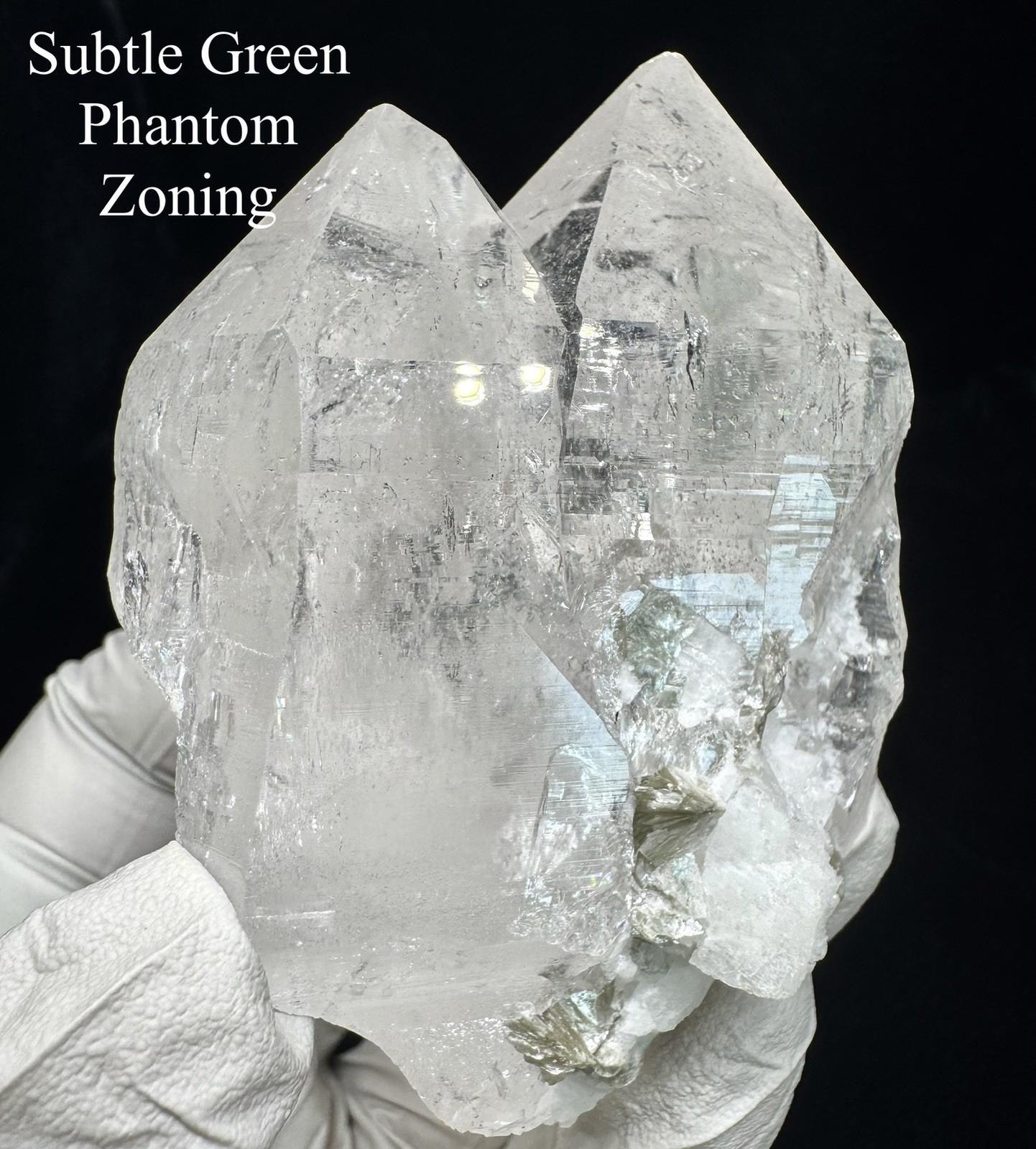 “The Twin Citadel” Ganesh Himalayan Twin Quartz Mica Rainbow Akashic Crystal