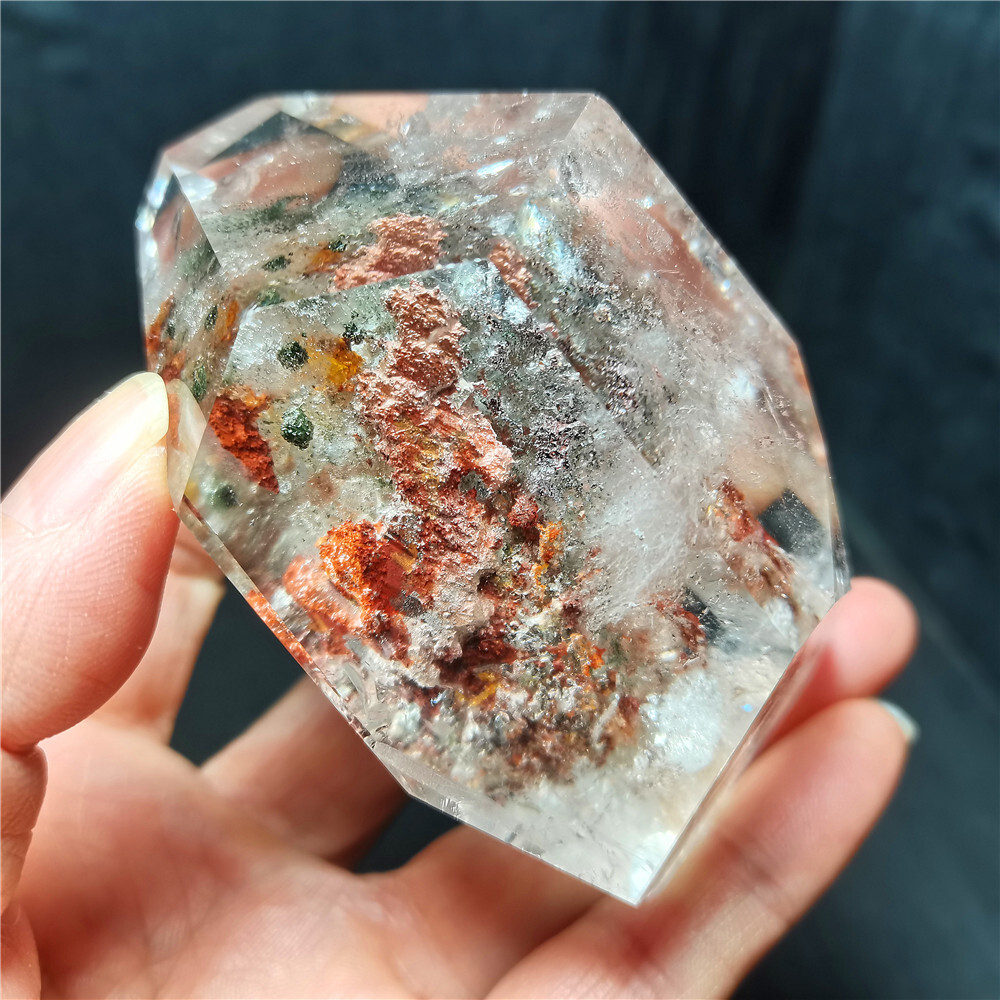 Rare Natural Garden Phantom Quartz Scenic Quartz Energy Crystal Healing CY48