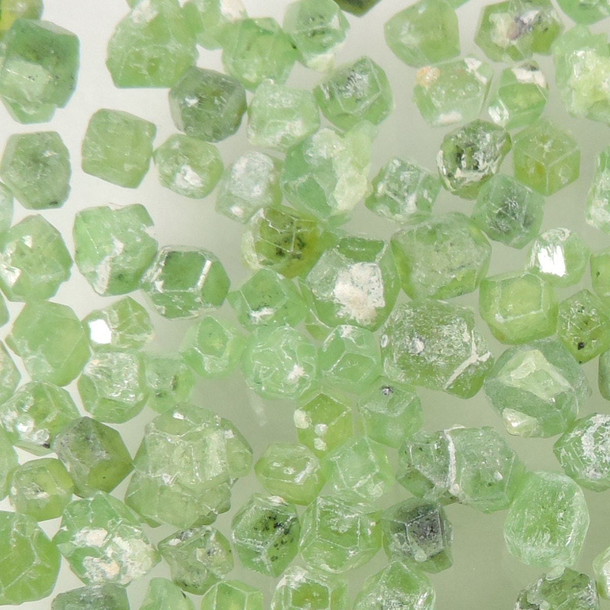250 cts green demantoid garnet rough crystal lot Pakistan #06