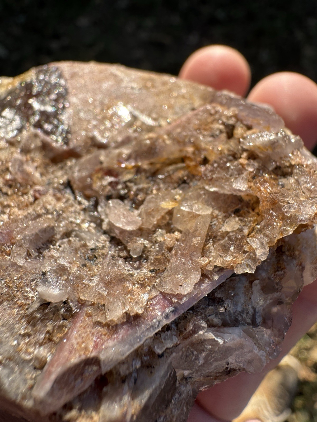 Boreal Amethyst Crystal Auralite23 Natural Phantom Reveal On Polished Face