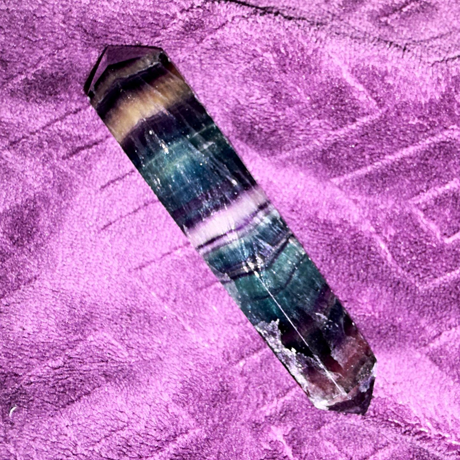 Rainbow Fluorite Polished