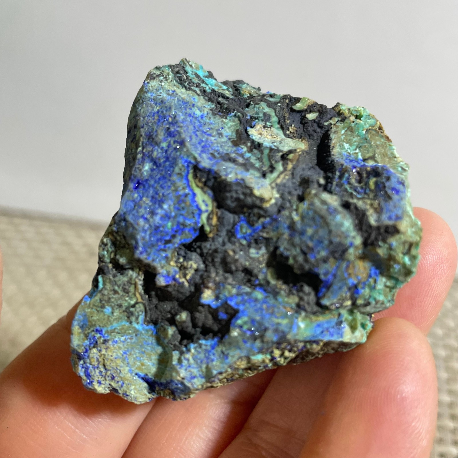 31g beautiful crystal azurite malachite mineral specimen Reiki Healling
