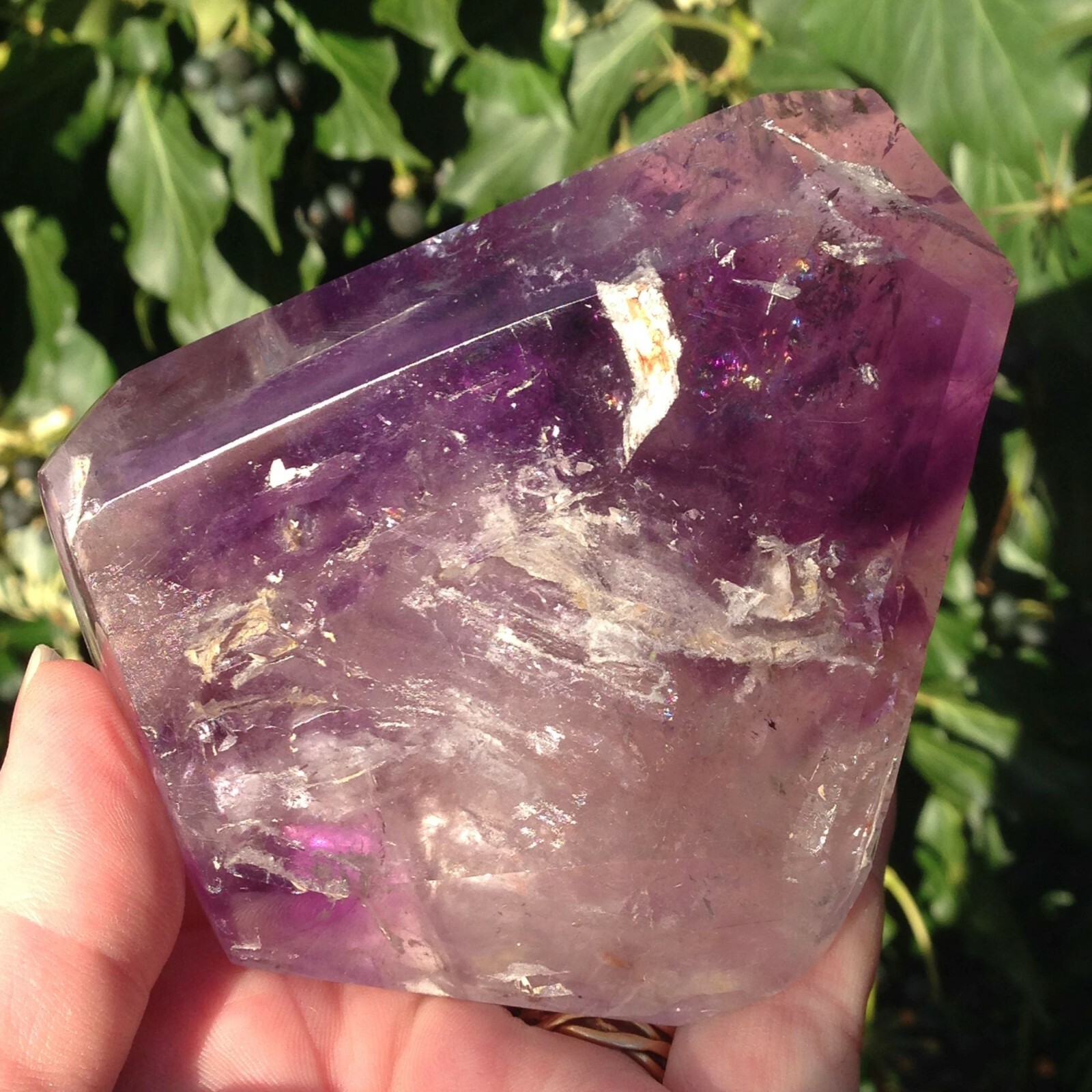 Amethyst Crystal Freeform Insight Focus Clairvoyance Wisdom 360g 9x7x4.6cm