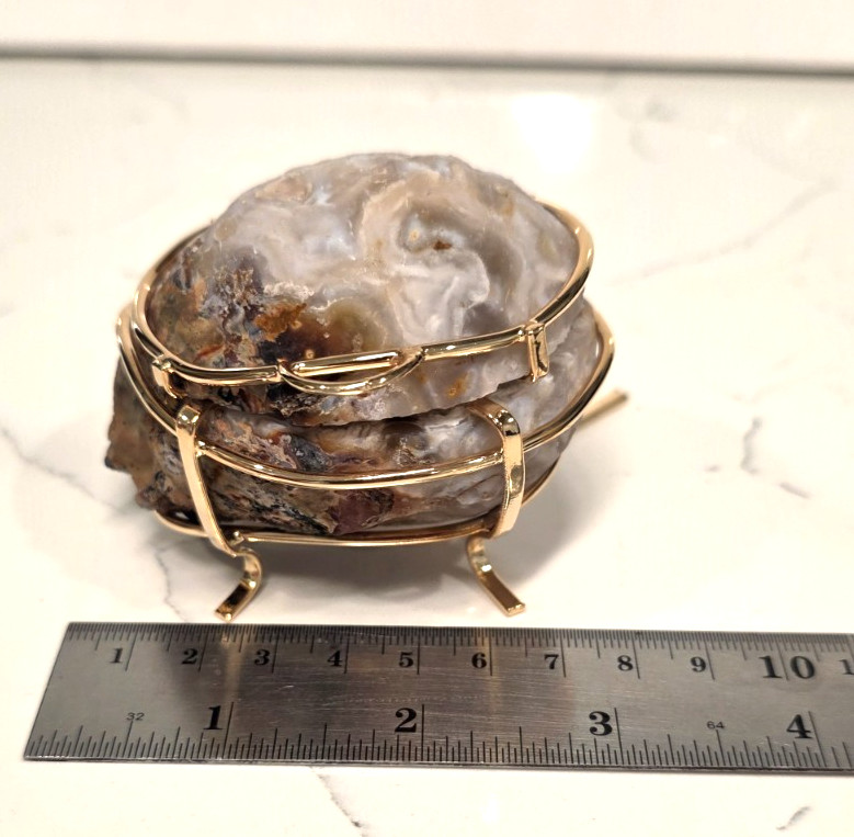 Natural Druzy Geode Crystal Jewelry Box #12