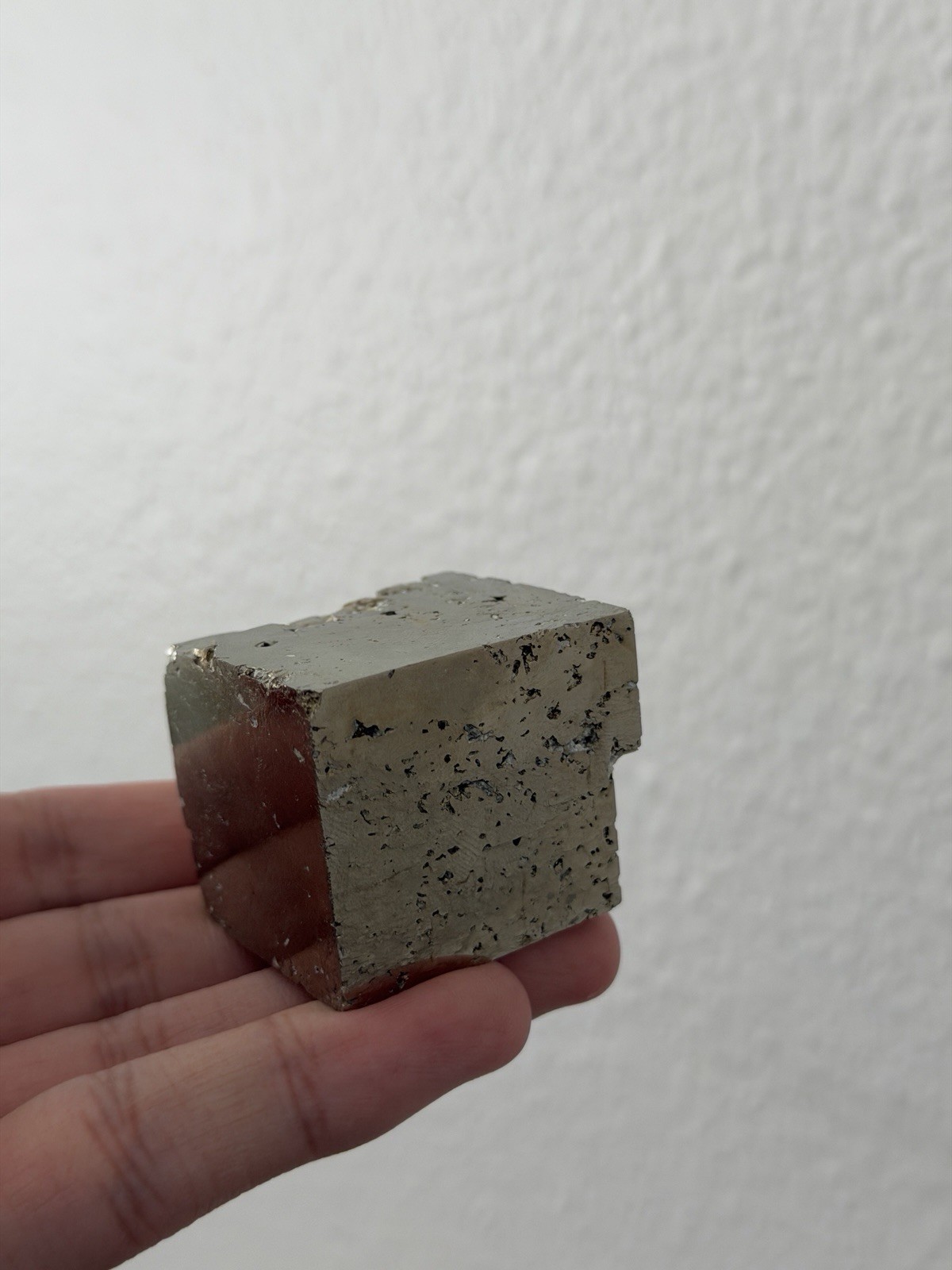 Big! PYRITE Crystal CUBE or Cubic Shaped Crystal 100% Natural From Spain 175gr