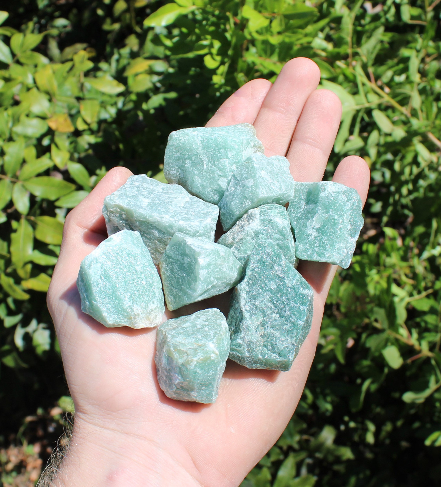 1/2 lb Bulk Lot Natural Rough Green Aventurine Gemstone Raw Specimen (8 oz)