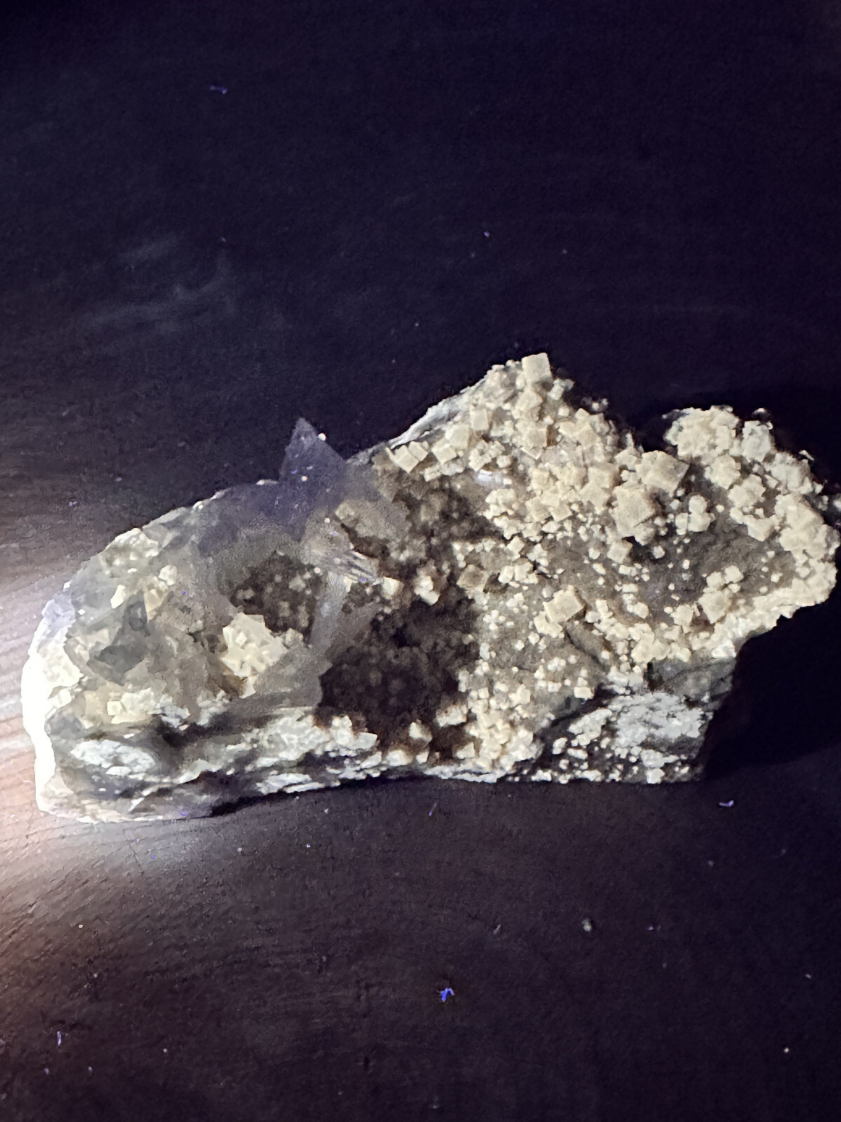 FLUORESCENT__Large Root beer Fluorite & Celestite Specimen / Clay Center Ohio