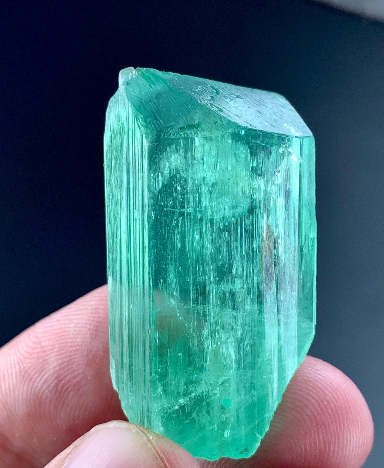 104 Carat Green Kunzite Crystal From Afghanistan