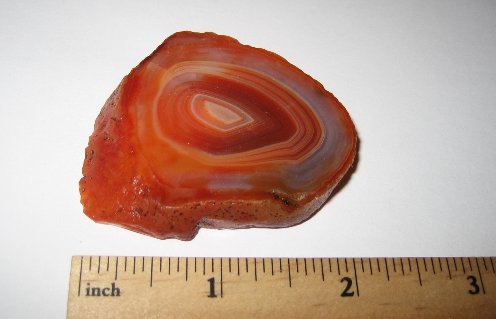 2″ x 1.7″ x 7-10mm POLISHED (TOP/BOTTOM) NATURAL CARNELIAN AGATE STONE 41.6g *1