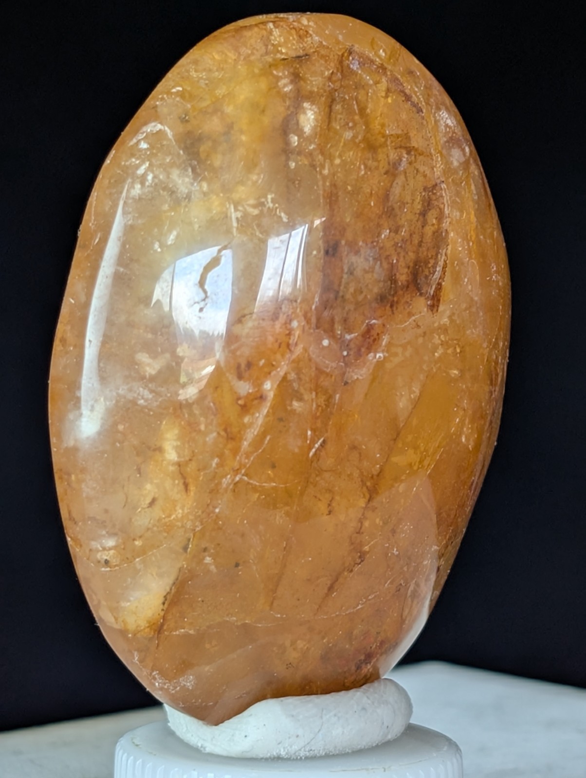 Golden Healer Palmstone Crystal Gemstone Healing Chakra Reiki