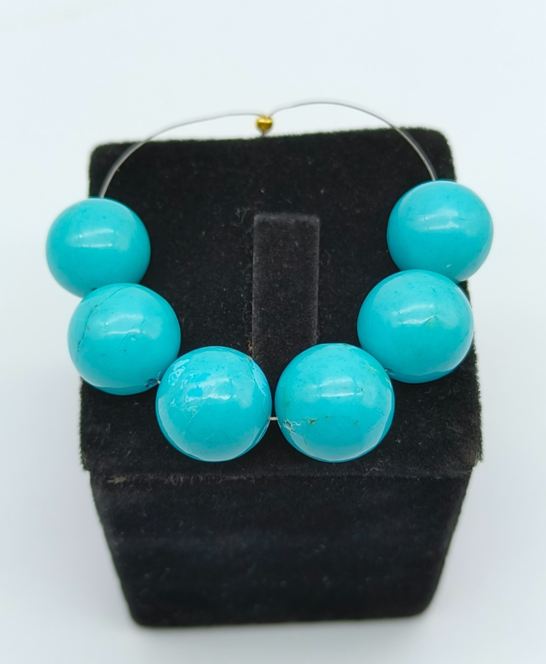 A1 Quality Turquoise Round Shape Beads Natural Beads For MAKING Jewelry